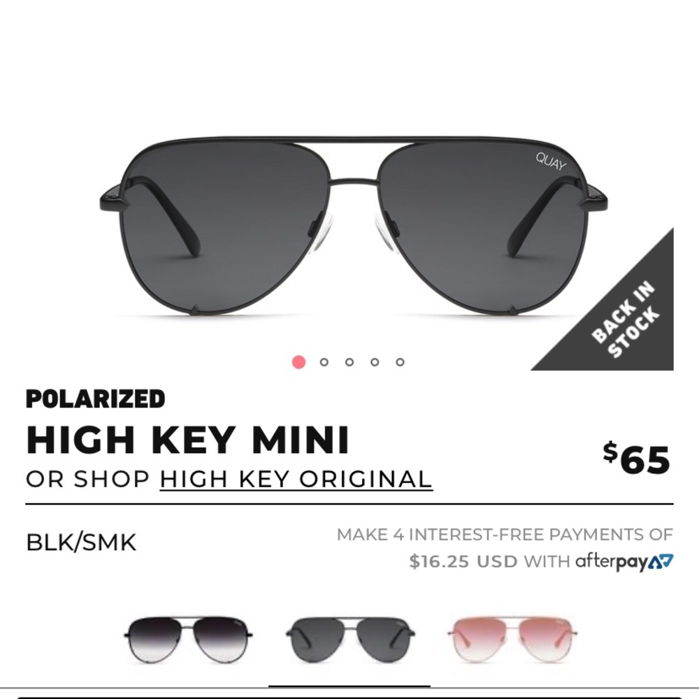 Quay high key mini NWT